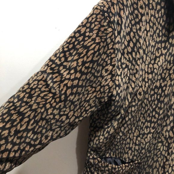 {Jones NY Sport} Leopard Print Faux Fur Coat - Picture 3 of 7